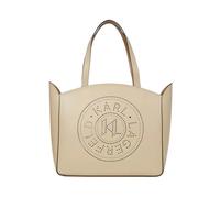 Karl Lagerfeld - K Circle Mid Zip Tote - Femme - Sacs - Beige - Taille: ONE Size