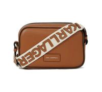 Karl Lagerfeld - K/Circle Perforated Crossbody Bag - Femme - Sacs - Brun - Taille: ONE Size