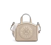 Karl Lagerfeld K/Circle Small Sac à main beige, cuir de vache finement grainé, femme