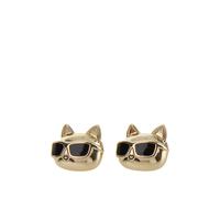 Karl Lagerfeld - K/Ikonik 2.0 Choupette Studs - Femme - Accessoires - Jaune - Taille: ONE Size