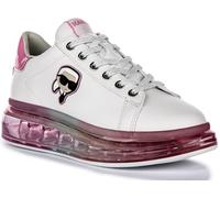 KARL LAGERFELD Kapri Kushion Nft Lo Baskets basses pour femme Semelle transparente, blanc/rose, 39 EU