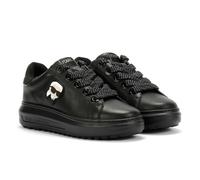KARL LAGERFELD Kapri Lug Karl NFT Lo Lace Leather Baskets Femme Noir, Noir , 38 EU