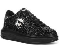 KARL LAGERFELD Kapri Nft Lo La Baskets basses à paillettes pour femme, Noir , 38 EU