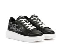 KARL LAGERFELD Kapri Signia Emboss Lo Lace Leather Baskets Femme Noir, Noir , 40 EU