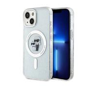 Karl Lagerfeld Karl & Choupette Glitter Étui MagSafe, Transparent - iPhone 15