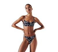 KARL LAGERFELD Karl Circle Brazilian Bottom Bas de Bikini, Noir, M Femme