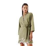 KARL LAGERFELD Karl DNA Signature Beach Dress Robe décontractée, Vert Olive, S Femmes