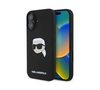 Karl Lagerfeld Karl Head Housse silicone Noir pour Magsafe - iPhone 16