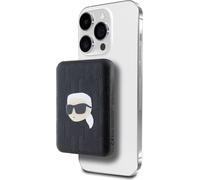 Karl Lagerfeld Karl Head Pin MagSafe - Power Bank 5000 mAh 15W à induction (noir)