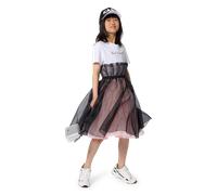 Karl Lagerfeld Kids - Robe De Cérémonie Manches Courtes - Blanc Rose - Fille - 12 Ans