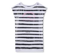 Karl Lagerfeld Kids - Robe Manches Courtes - Blanc Noir - Fille - 14 Ans