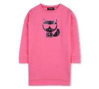 Karl Lagerfeld Kids - Robe Manches Longues - Sangria Sunset - Fille - 10 Ans