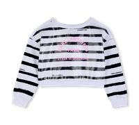Karl Lagerfeld Kids - Sweat Rayé - Blanc Noir - Fille - 14 Ans
