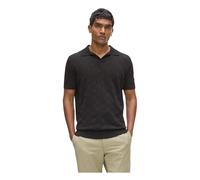 Karl Lagerfeld - KL Monogram Knitted Polo - Homme - Tops - Noir - Taille: XL