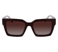 Karl Lagerfeld Femme KL6057S 605 Lunettes de soleil Acétate Bordeaux Marron Carré Normale Photochromatique