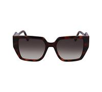 Karl Lagerfeld Femme KL6098S 240 Lunettes de soleil Animal de compagnie recyclé Havane Marron Carré Normale Normale
