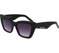 KARL LAGERFELD KL6158S 001 BLACK 54/18/145 FEMALE Lunettes de soleil