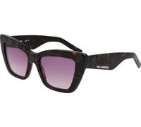 Karl Lagerfeld Femme KL6158S 242 Lunettes de soleil Acétate Havane Cat Eye Normale Normale