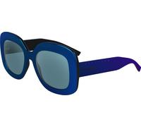 Karl Lagerfeld Femme KL6165S 400 Lunettes de soleil Bio-inject Bleu Carré Normale