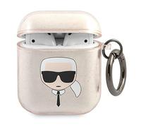 Karl Lagerfeld Cas (Manchon pour casque d'?coute), ?tui pour ?couteurs + casque, Or