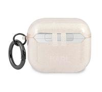 Karl Lagerfeld KLA3UCHGD Coque pour AirPods 3 Choupette Paillettes Dorées