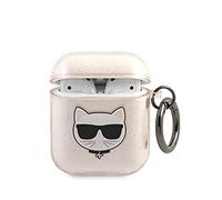 Karl Lagerfeld KLA3UCHGD Coque pour AirPods 3 Choupette Paillettes Dorées