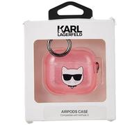 Karl Lagerfeld KLA3UCHGP Étui pour AirPods 3 Rose Paillettes Choupette