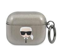 Coque pour AirPods 3 Antichoc Glitter Karl Lagerfeld Noir G