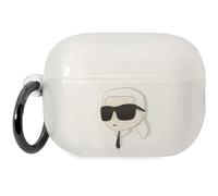 Karl Lagerfeld KLAP2HNIKTCT Étui pour AirPods Pro 2 Transparent Ikonik Karl Lagerfeld