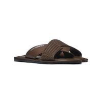 KARL LAGERFELD Klapki KASTOR IV Kross Strap Sandal KL7021 Marron Unisexe KL70214C-044 45