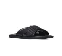 KARL LAGERFELD Klapki KASTOR IV Kross Strap Sandal KL7021 Noir Unisexe KL70214C-000 46