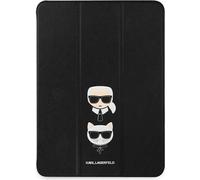 Karl Lagerfeld Klfc12Okck Ipad 12.9 Pro2021 Book Cover Czarny/Black Saffiano Karl &Choupette