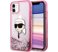 Karl Lagerfeld Klhcn61Lnkhcp Iphone 11/ Xr Pink/Pink Glitter Karl Head Hard Case