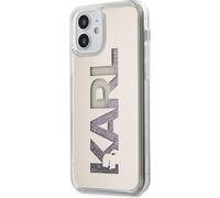 Coque arrière paillettes liquides pour Apple iPhone 12 Mini - Argenté