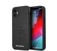 KARL LAGERFELD KLHCP12SPCUIKBK Karl Ikonik Outline Coque pour iPhone 12 Mini 5,4" Noir