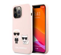 Karl Lagerfeld KLHCP13LSSKCI Coque de Protection Rigide pour iPhone 13 Pro / 13 6,1' Rose Clair/Rose Clair