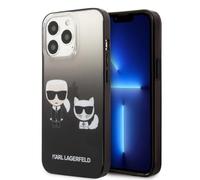 Étui Karl Lagerfeld Ikonik Gradient pour iPhone 13 Pro, noir