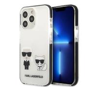 Karl Lagerfeld KLHCP13LTPEKCW étui pour iPhone 13 Pro, 13 6.1", rigide, blanc, blanc, Karl&Choupette