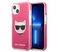Karl Lagerfeld Housse KLHCP13MTPECPI Tête de Choupette Rose - iPhone 13