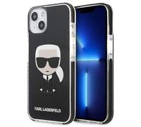Karl Lagerfeld KLHCP13STPEIKK Coque de Protection pour iPhone 13 Mini 5,4" Noir