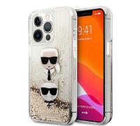 KARL LAGERFELD KLHCP13XKICGLD Coque pour iPhone 13 Pro Max 6,7" Doré Liquid GLI