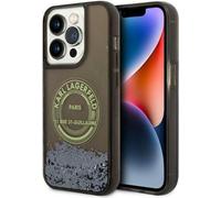 Karl Lagerfeld KLHCP14LLCRSGRK iPhone 14 Pro 6,1" noir hardcase Liquid Glitter RSG Housse de protection