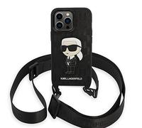Karl Lagerfeld Monogram Ikonik Patch Case, Noir - iPhone 14 Pro