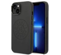 Coque iPhone 15 Plus / iPhone 14 Plus - Hardcase Cuir Perforé (KLHCP14MFMFWHK) - Noir