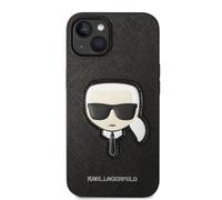 Coque Karl en cuir PU Rigide pour Apple iPhone 14 Plus/15 Plus 6,7 - noir