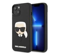 Coque pour Apple iPhone 14 3D Rubber Karl's Head Karl Lagerfeld Noir