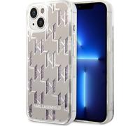 Karl Lagerfeld Klhcp14Slmnms Iphone 14 / 15 / 13 6.1 Hardcase Silver/Silver Liquid Glitter Monogram