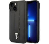Karl Lagerfeld KLHCP14SPSQPK Coque Rigide pour iPhone 14 6,1" Noir/Noir bouffée