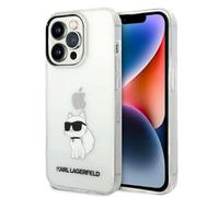 Karl Lagerfeld KLHCP14XHNCHTCT Coque Rigide pour iPhone 14 Pro Max 6,7" Transpar