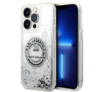 Karl Lagerfeld Klhcp14Xlcrsgrs Case For Iphone 14 Pro Max - Silver Liquid Glitter Rsg